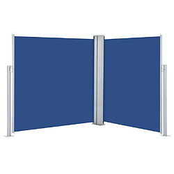 vidaXL Auvent latéral rétractable Bleu 140x600 cm