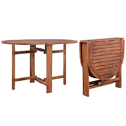 vidaXL Table de jardin 120x70x74 cm Bois d'acacia massif