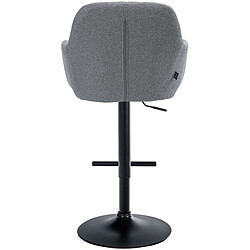 Non Tabouret de bar Natoma tissu noir pas cher