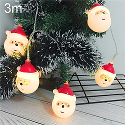 Wewoo Guirlande LED 3 m père Noël vacances lumineuse, 20 LEDs USB Plug Warm Warm Fairy Lampe décorative pour Noël, fête, chambre à coucher (Warm White)