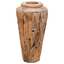 Avis vidaXL Vase de décoration 40 x 60 cm Bois de teck solide