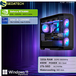 Sedatech PC Gamer V360 • Intel i9-12900KF • RTX4060 • 32Go DDR5 • 2To SSD M.2 • Windows 11