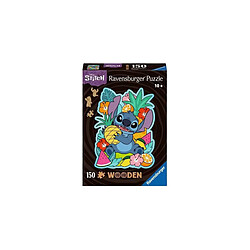 Ravensburger Disney - Puzzle en bois WOODEN Stitch (150 pièces)