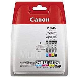 Canon Pack cartouches d'encre CLI-571 Pack 4 cartouches