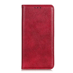 Etui en PU séparation auto-absorbée rouge pour votre Xiaomi Redmi Note 9 Pro/Pro Max/Note 9S