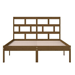 Acheter Maison Chic Lit adulte - Lit simple Cadre de lit,Structure du lit Contemporain Marron miel Bois de pin massif 120x200 cm -MN86176