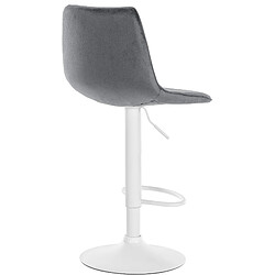 Avis Non Tabouret de bar Lex velours blanc