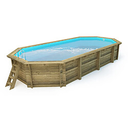 Habitat Et Jardin Piscine bois Ibiza 130 - 8.57 x 4.57 x 1.31 m