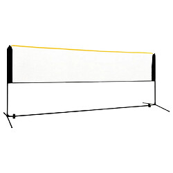 vidaXL Filet de badminton réglable 400x103x94-158 cm Métal