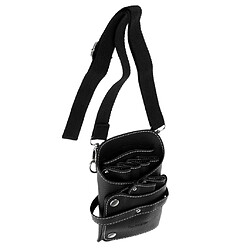 Acheter pu ciseaux peigne sac coiffure étui étui étui à la taille sac noir