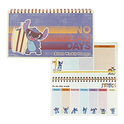 Planificateur hebdomadaire Disney Stitch Papier (35 x 16,7 x 1 cm)