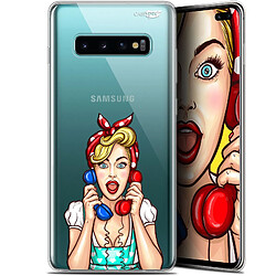 Caseink Coque arrière Samsung Galaxy S10+ (6.4 ) Gel HD [ Nouvelle Collection - Souple - Antichoc - Imprimé en France] Calling Girl