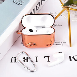 Coque en TPU antichoc, électroplaqué, or rose pour votre AirPods 3