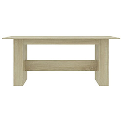 Acheter Maison Chic Table de salle à manger,Table à dîner Chêne sonoma 180x90x76 cm Aggloméré -GKD99891