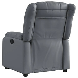 Avis Maison Chic Fauteuil Relax pour salon, Fauteuil inclinable Gris Similicuir -GKD79747