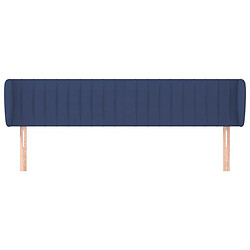 Avis Maison Chic Tête de lit scandinave avec oreilles,meuble de chambre Bleu 183x23x78/88 cm Tissu -MN79561