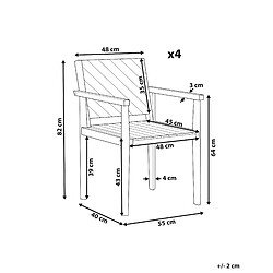 Avis Beliani Chaise de jardin BARATTI Bois Bois clair