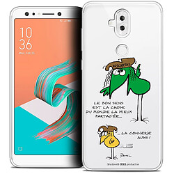 Caseink Coque Housse Etui Asus Zenfone 5 LITE ZC600KL (6.2 ) [Crystal Gel HD Collection Les Shadoks ? Design Le Partage - Souple - Ultra Fin - Imprimé en France]