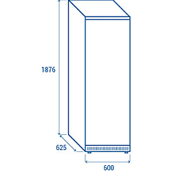 COOLHEAD Armoire Négative Professionnelle 400 L - Extérieur Inox - Cool Head pas cher