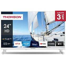 Thomson TV LED 60 cm 24HG2S14CW - Google TV - 12Volt - Blanc