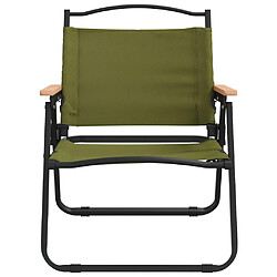 Avis vidaXL Chaises de camping lot de 2 Vert 54x43x59 cm Tissu Oxford