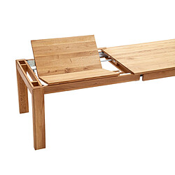 Pegane Table à manger, table de repas extensible coloris chêne sauvage - Longueur 180-260 x Hauteur 77 x Profondeur 90 cm pas cher