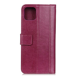 Etui en PU avec support rouge pour votre Apple iPhone 12 5.4 pouces