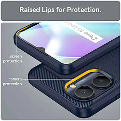 Avis Htdmobiles Coque pour Realme C33 - housse etui silicone gel carbone + film ecran - BLEU FONCE