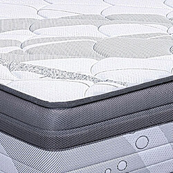 Mes Matelas mousse HR + mémoire 140x200 cm - VISCO pas cher