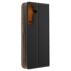 Avizar Housse pour Samsung Galaxy S24 Cuir Véritable Porte-carte Noir