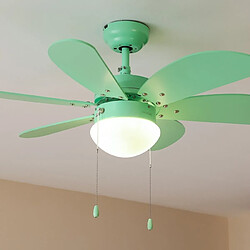 Ventilateur de Plafond avec Lumière Cecotec EnergySilence Aero 3600 Vision Full Vert 50 W