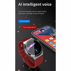 Acheter Sk11 Plus Montre Intelligente Bluetooth Appel Surveillance De L'Oxygène Sanguin Podomètre Md3Max Coque Noire Acier Noir