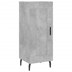 Acheter vidaXL Buffet haut Gris béton 34,5x34x180 cm Bois d'ingénierie