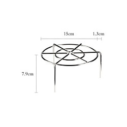 Support De Cuisson à La Vapeur En Métal Robuste En Acier Inoxydable 15x7.9cm