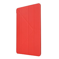 Avis Etui en PU + silicone déformé avec support rouge pour votre Apple iPad 10.2 (2019)