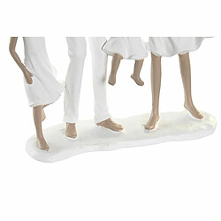 Figurine Décorative DKD Home Decor 20,5 x 7,5 x 24,5 cm 20,5 x 6,5 x 24,5 cm Gris Blanc Famille (2 Unités) - Reconditionné