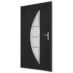 Avis vidaXL Porte d'entrée anthracite 98x208 cm PVC