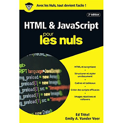 HTML & JavaScript pour les nuls - Occasion