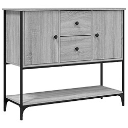 vidaXL Buffet sonoma gris 100x36x85 cm bois d'ingénierie