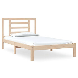 vidaXL Cadre de lit sans matelas 90x200 cm bois de pin massif