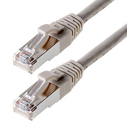 Herweck Helos - Patchkabel - RJ-45 (M) - RJ-45 (M) - 10,0m - SFUTP-Kabel - CAT 5e - Grau (117800)