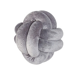 Beliani Coussin MALNI Velours 20 x 20 cm Unicolore Gris