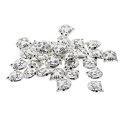 30 pièces en tibétain argent spacer charme perles diy bijoux conclusions tête de chaton