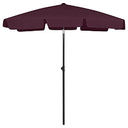 Maison Chic Parasol Jardin | Parasol de plage rouge bordeaux 180x120 cm - GKD95101