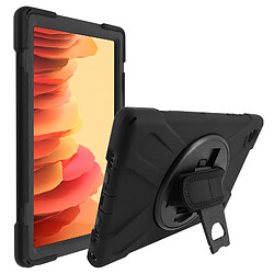 Avizar Coque Samsung Galaxy Tab A7 10.4 2020 Antichoc Hybrid Poignée et Béquille Noir