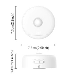 Acheter Wewoo LED détecteur de mouvement blanc USB Charge Capteur de du Corps Humain + de Contrôle de la Lumière Night Light avec Crochet, Distance du Capteur: 5-7m Chaud