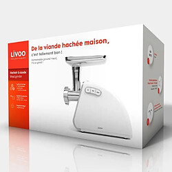 Acheter Livoo Hachoir à viande électrique en acier inoxydable 400W blanc