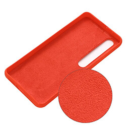 Coque en silicone liquide unique rouge pour votre Xiaomi Mi 10/Mi 10 Pro