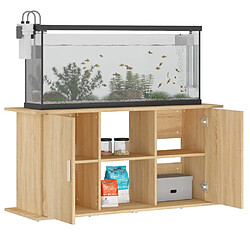 Avis vidaXL Support d'aquarium chêne sonoma 121x41x58 cm bois d'ingénierie