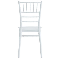 Acheter Pegane Lot de 4 chaises de salle à manger en polypropylène coloris blanc - Longueur 38,5 x profondeur 46,5 x hauteur 88,5 cm